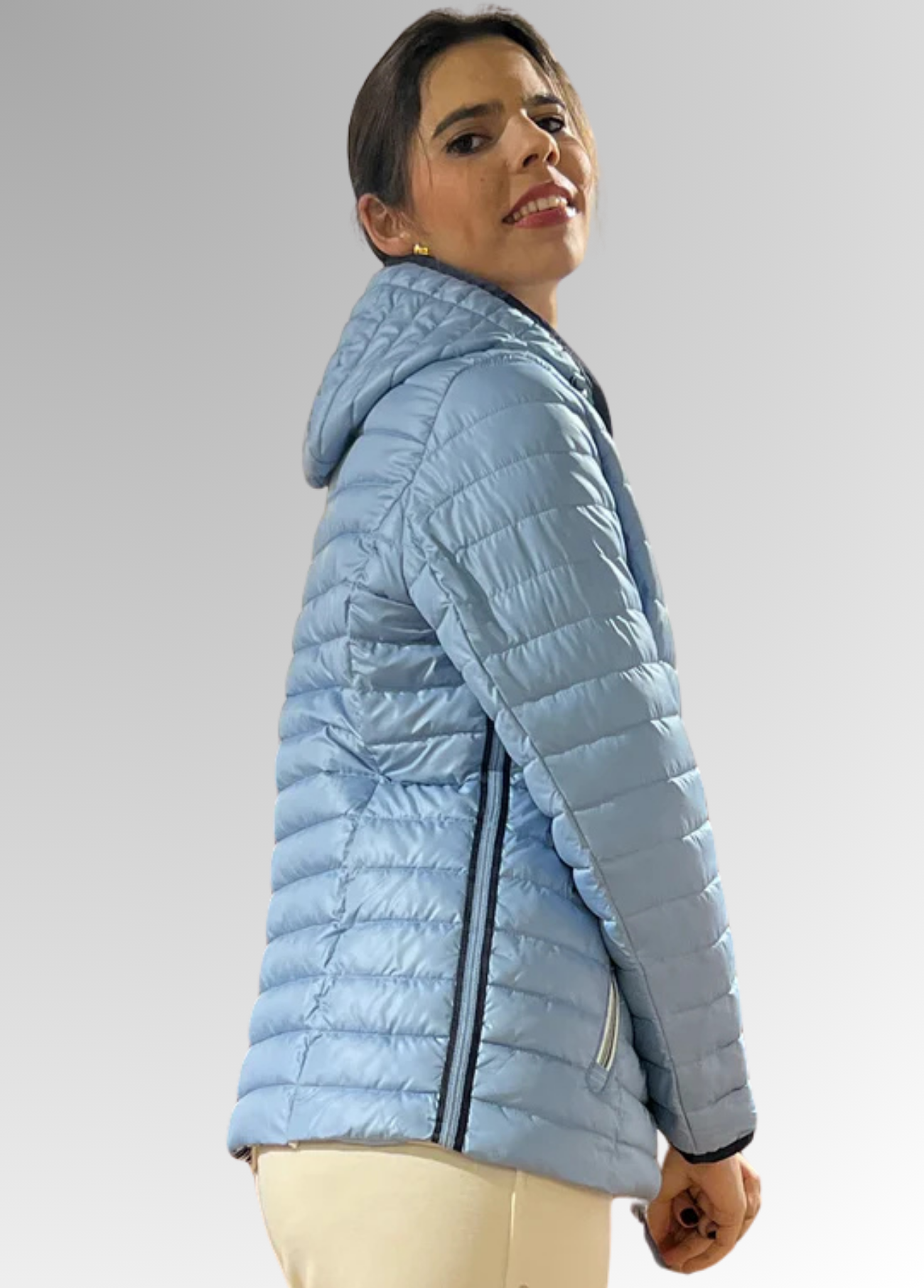 PARKA ACOLCHOADA AZUL - BÁRBARA LEBEK