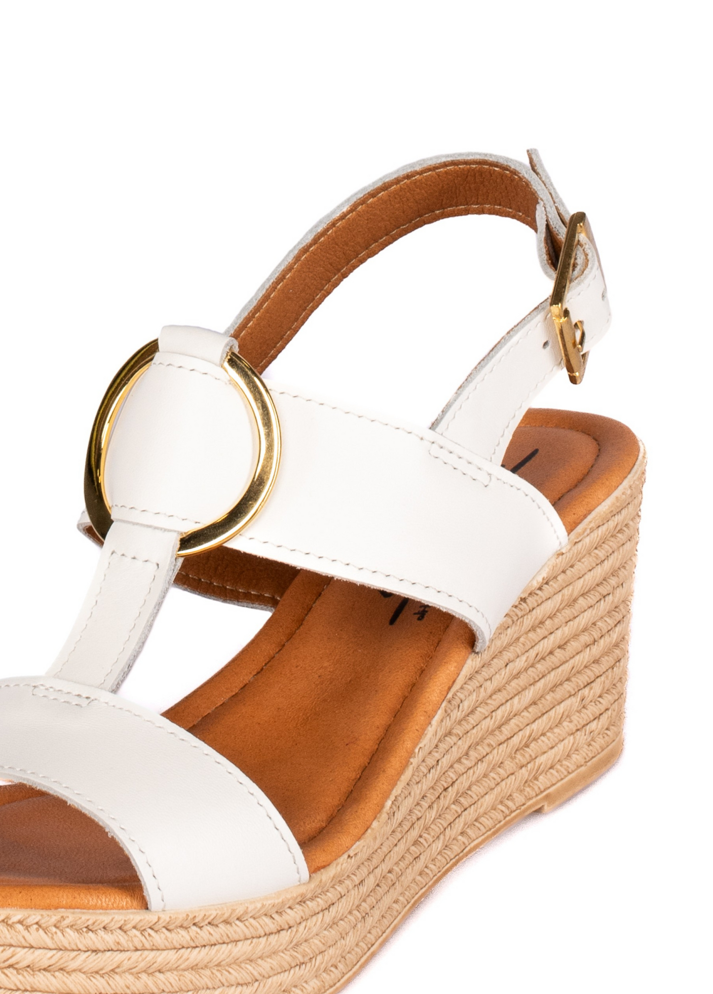 SANDÁLIAS DE CUNHA ALTAS COM APLICAÇÃO METÁLICA - TAPADAS