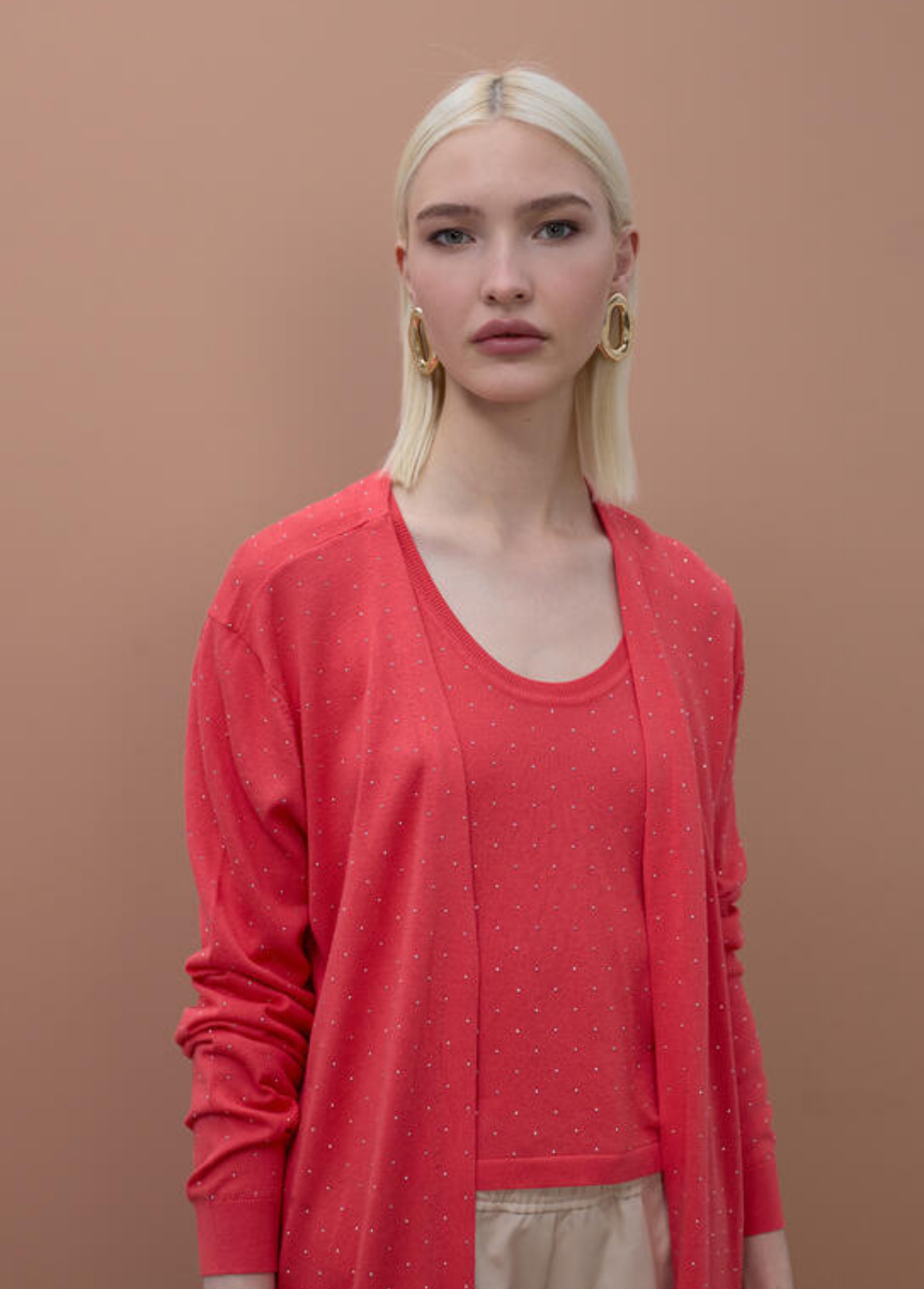 TOP DE ALÇAS EM MALHA COM STRASS - LOLA CASADEMUNT