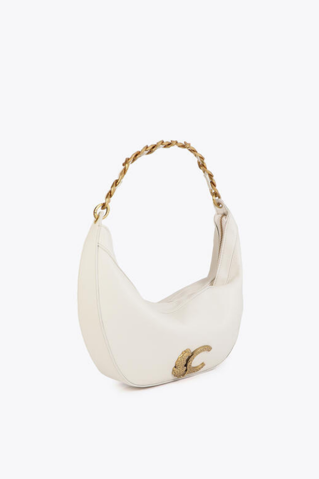 BOLSA MEIA-LUA COM LC ANIMAL E CORRENTE - LOLA CASADEMUNT