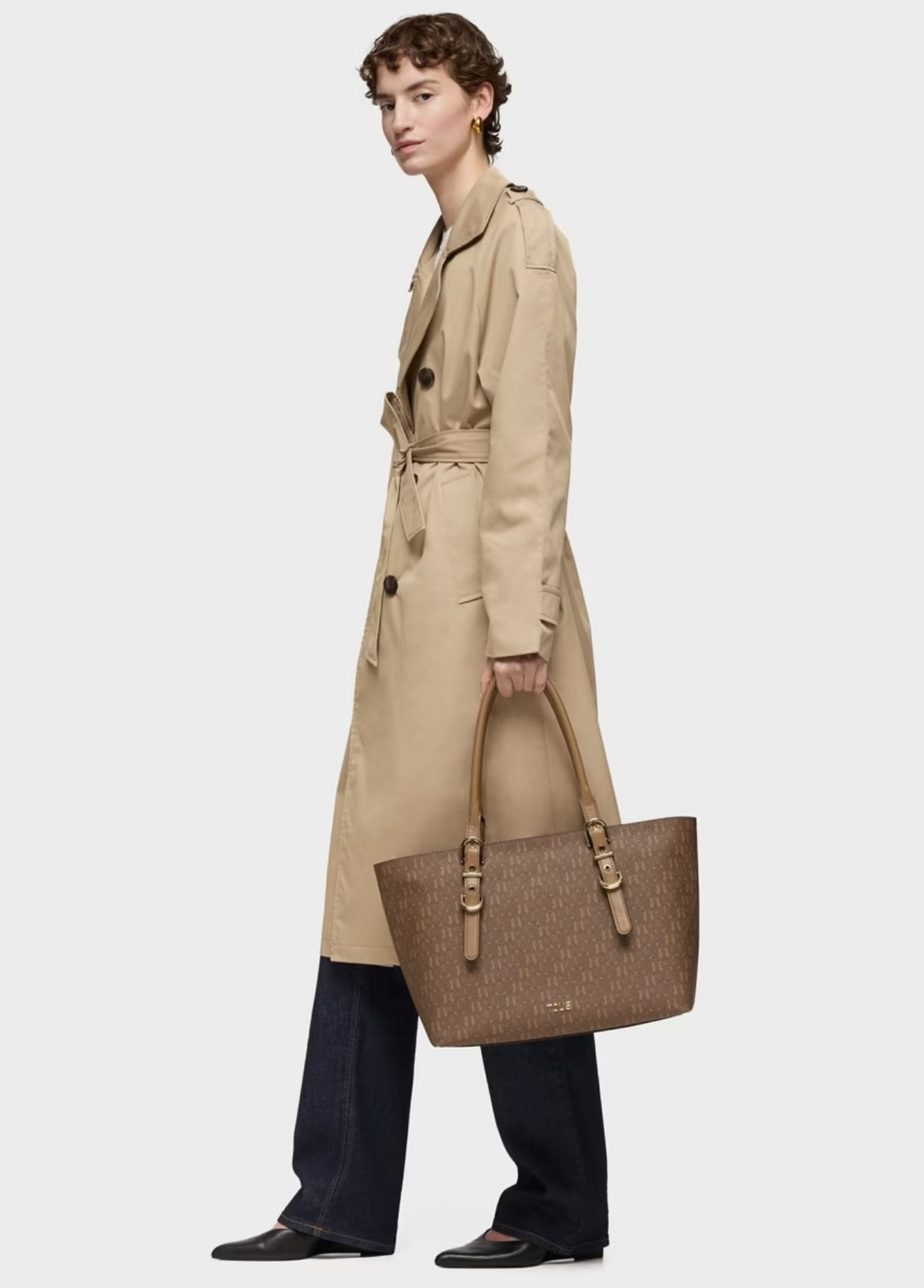 MALA TOTE BAG GRANDE TERRA TOUS BUCKLES SILHOUETTE - TOUS