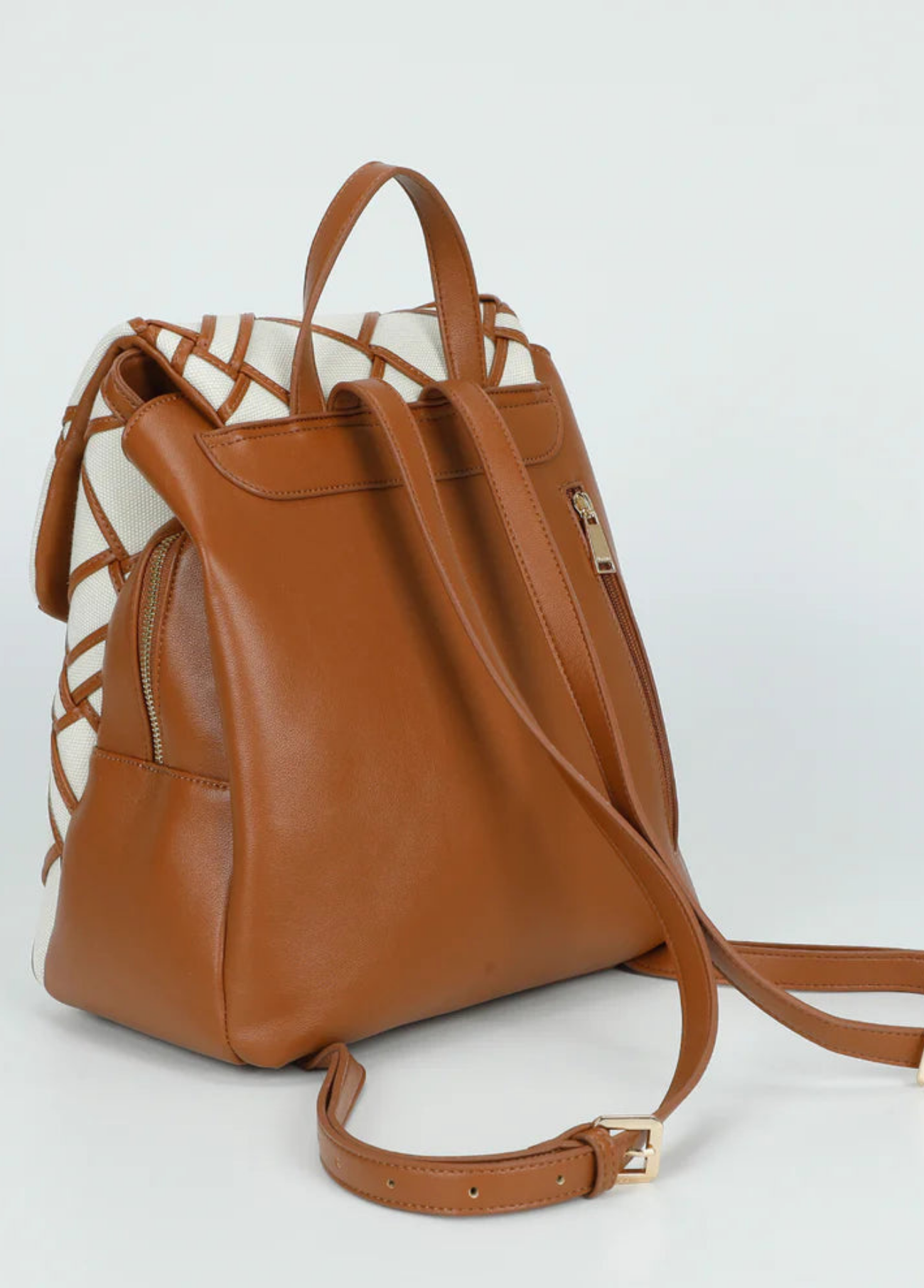MOCHILA DE LONA COM BORDAS - MIMI MUA