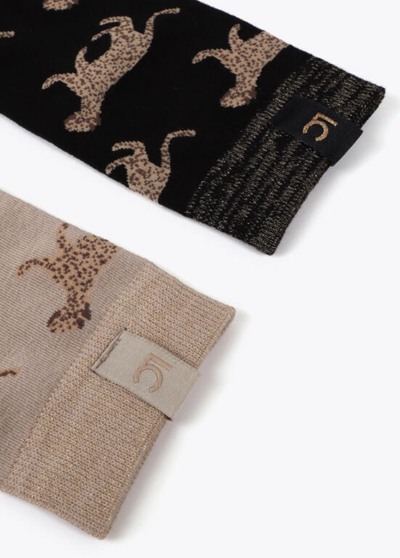 PACK MEIAS COM ESTAMPADO LEOPARDO - LOLA CASADEMUNT