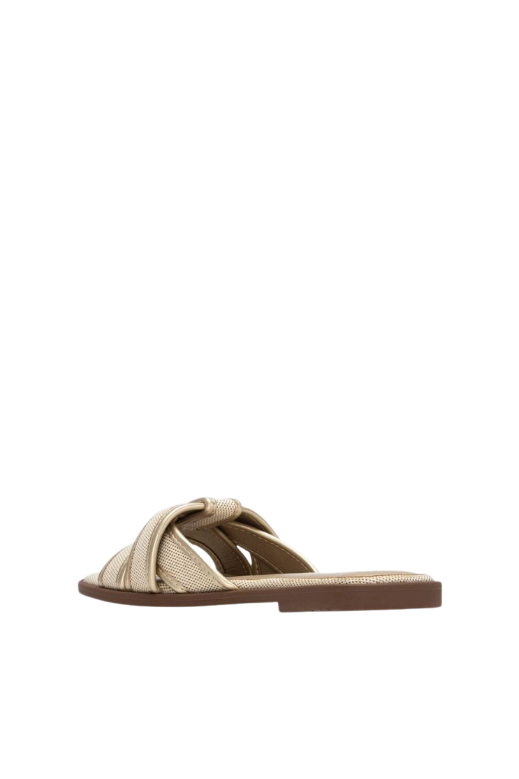 CHINELAS RASAS ABERTAS EM COR OURO - XTI shoes