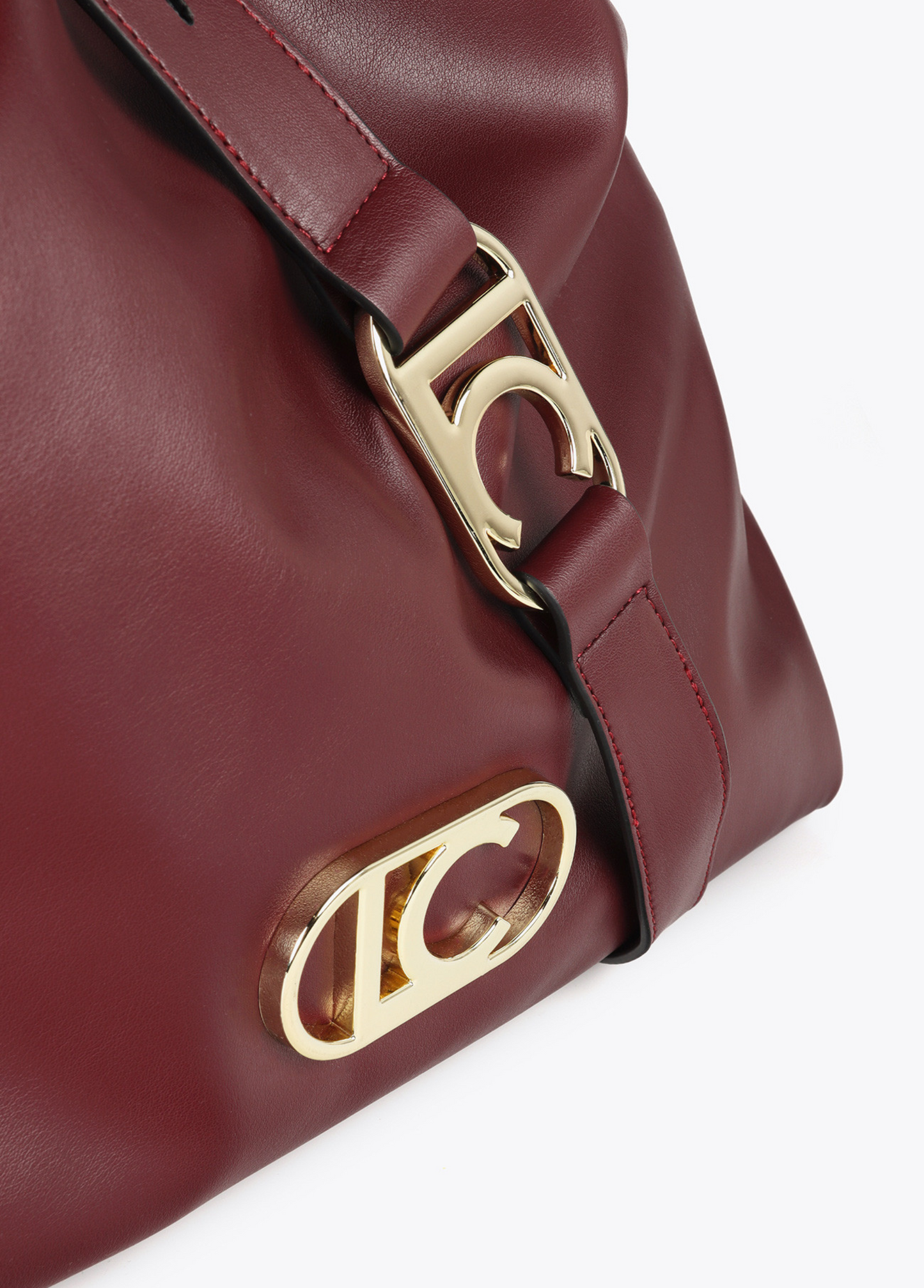 MALA SHOPPER EM ECOPELE COM LOGO OVAL - LOLA CASADEMUNT