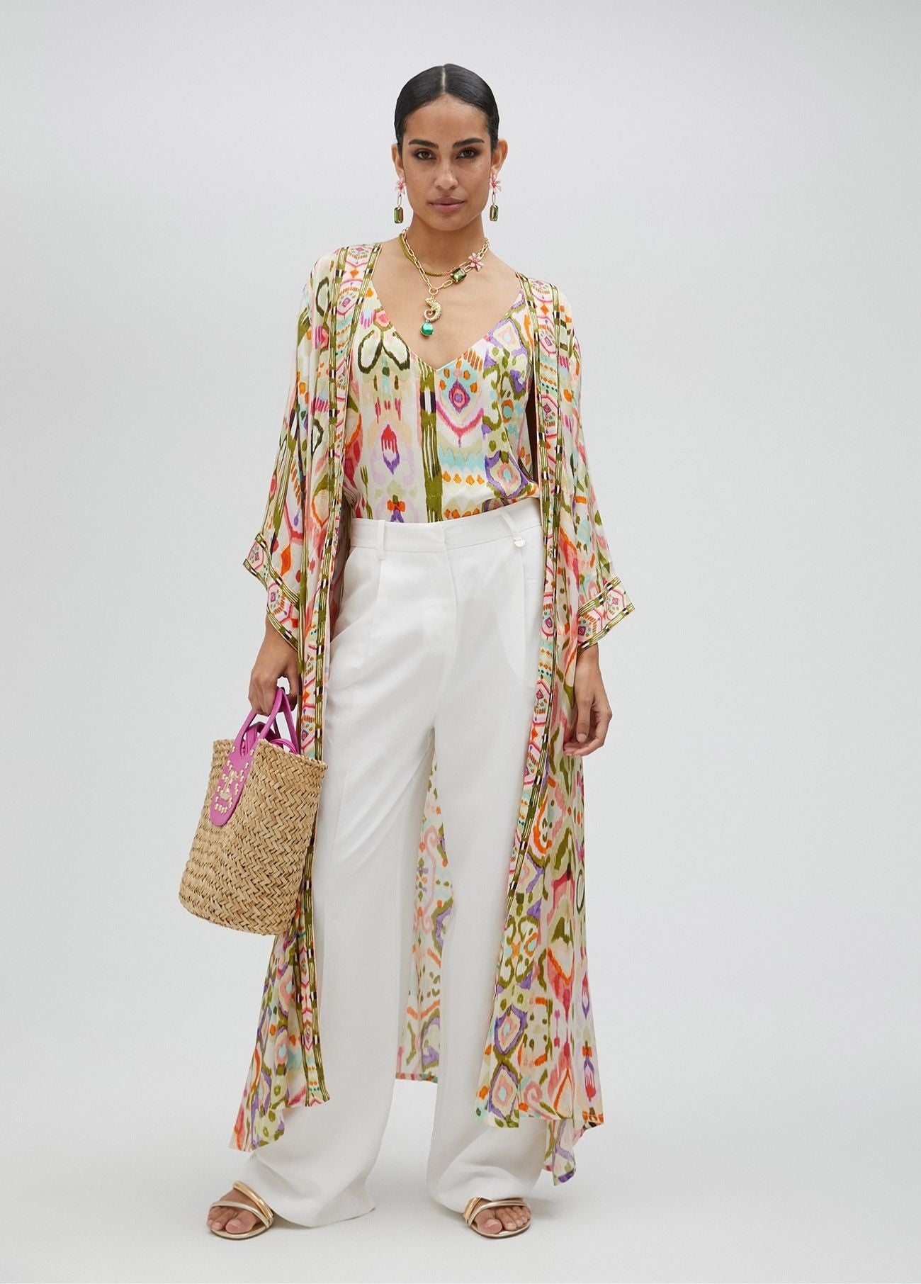 TOP SEDOSO ESTAMPADO ÉTNICO - LOLA CASADEMUNT