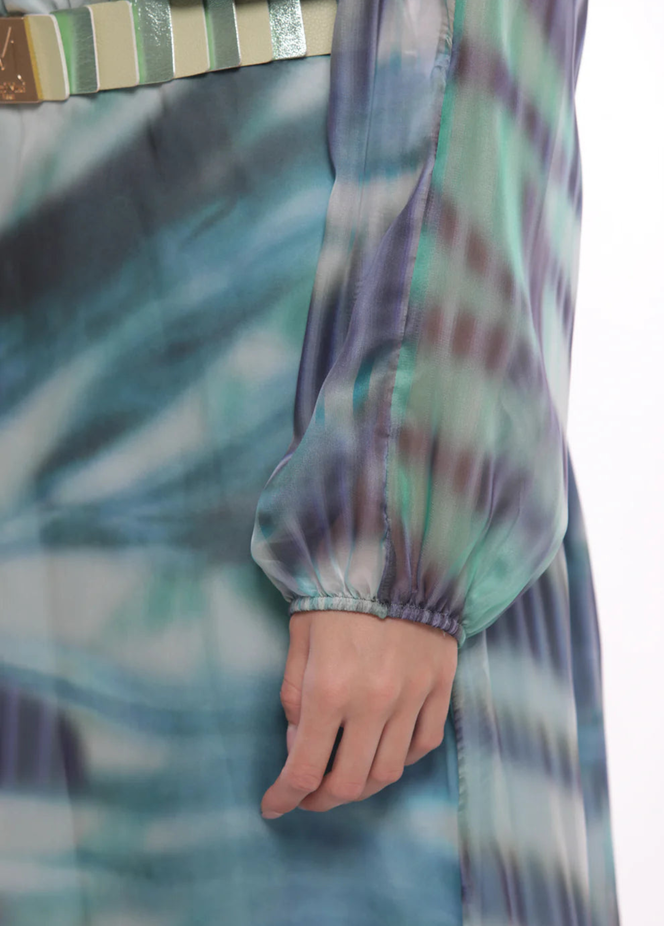 VESTIDO LONGO COM ESTAMPA TIEDYE - MIMI MUA