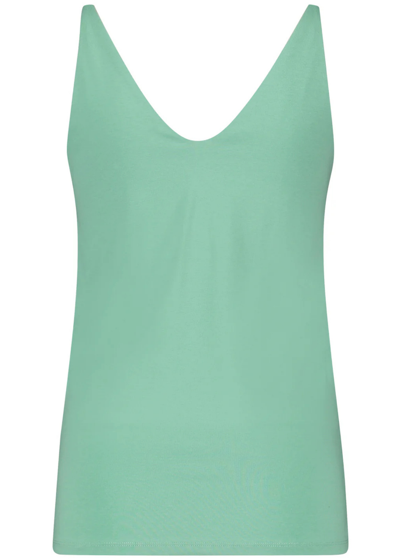 TOP BÁSICO EM ALGODÃO VERDE ÁGUA - GERRY WEBER