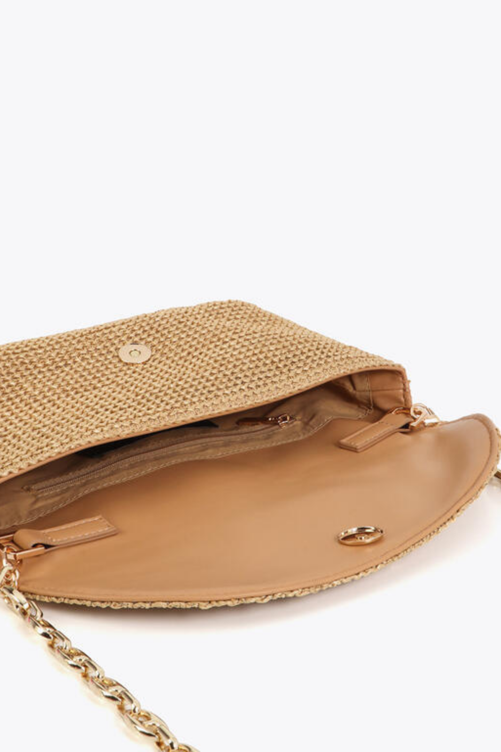 MALA MEIA LUA EM RÁFIA LC - LOLA CASADEMUNT