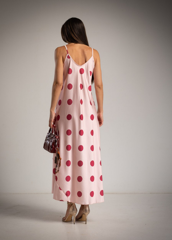 VESTIDO MAXI COM BOLINHAS - ALIBY