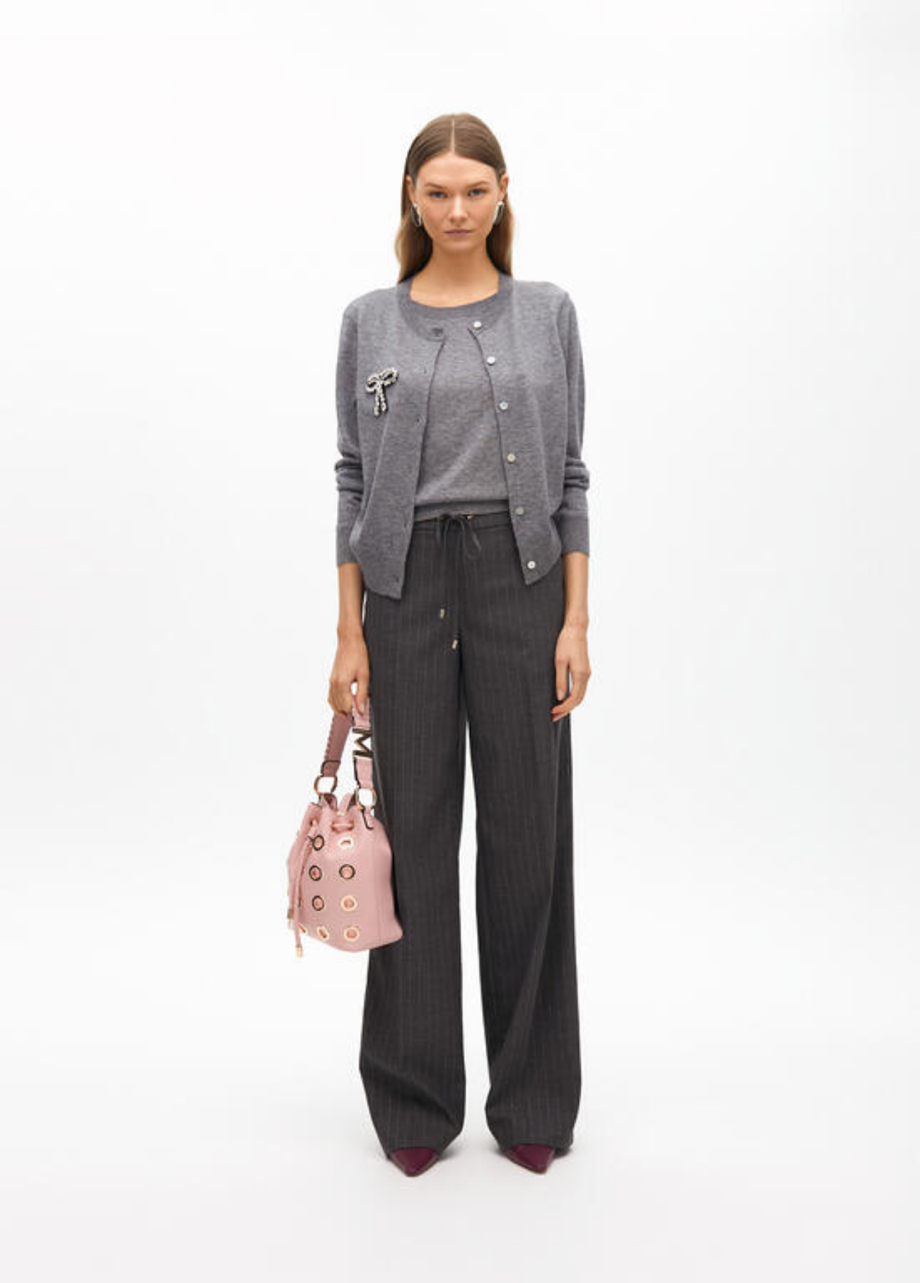 CARDIGAN COM TOP INCORPADO E LAÇO EM STRASS - LOLA CASADEMUNT