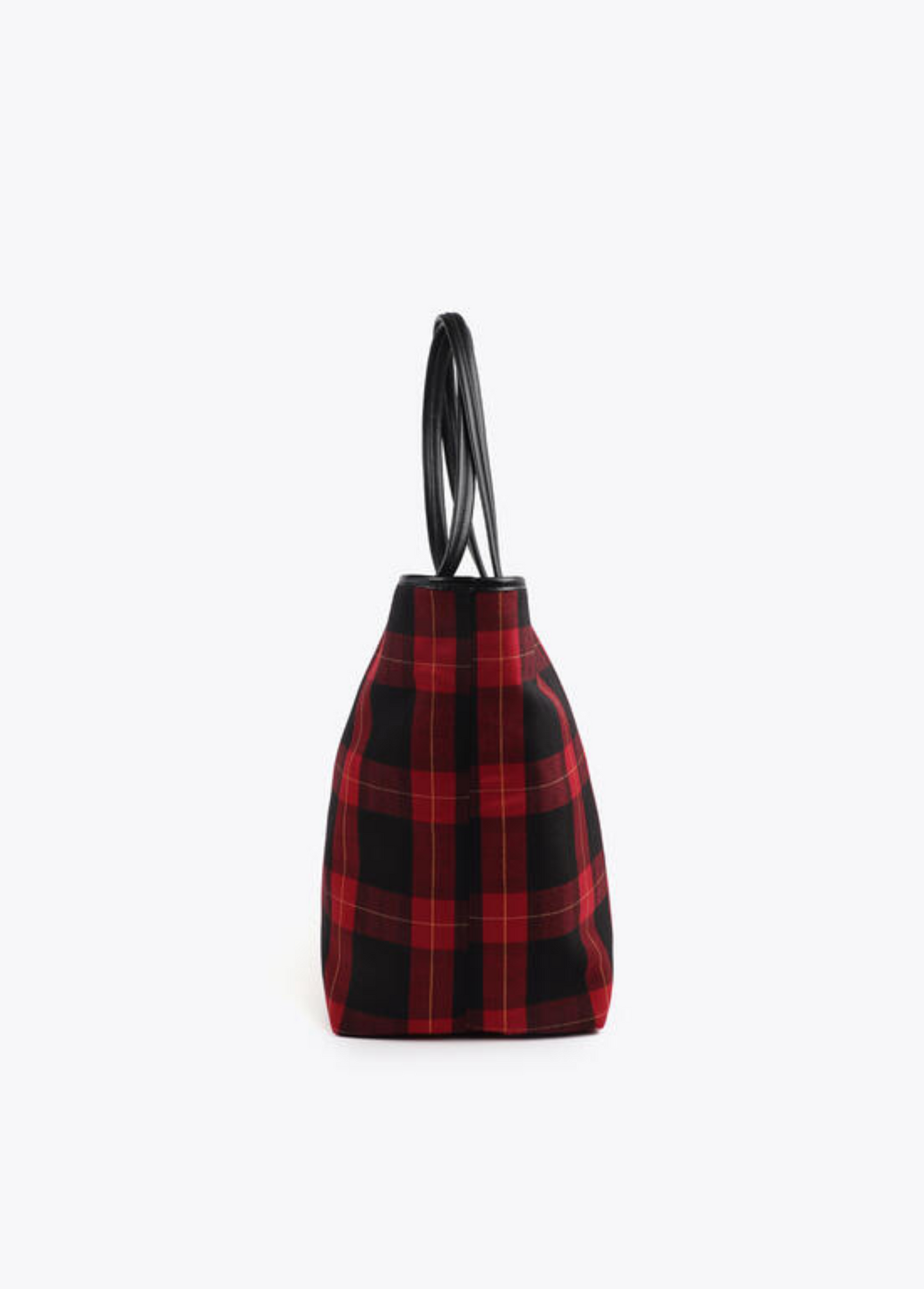 MALA SHOPPER EM XADREZ COM EMBLEMA - LOLA CASADEMUNT