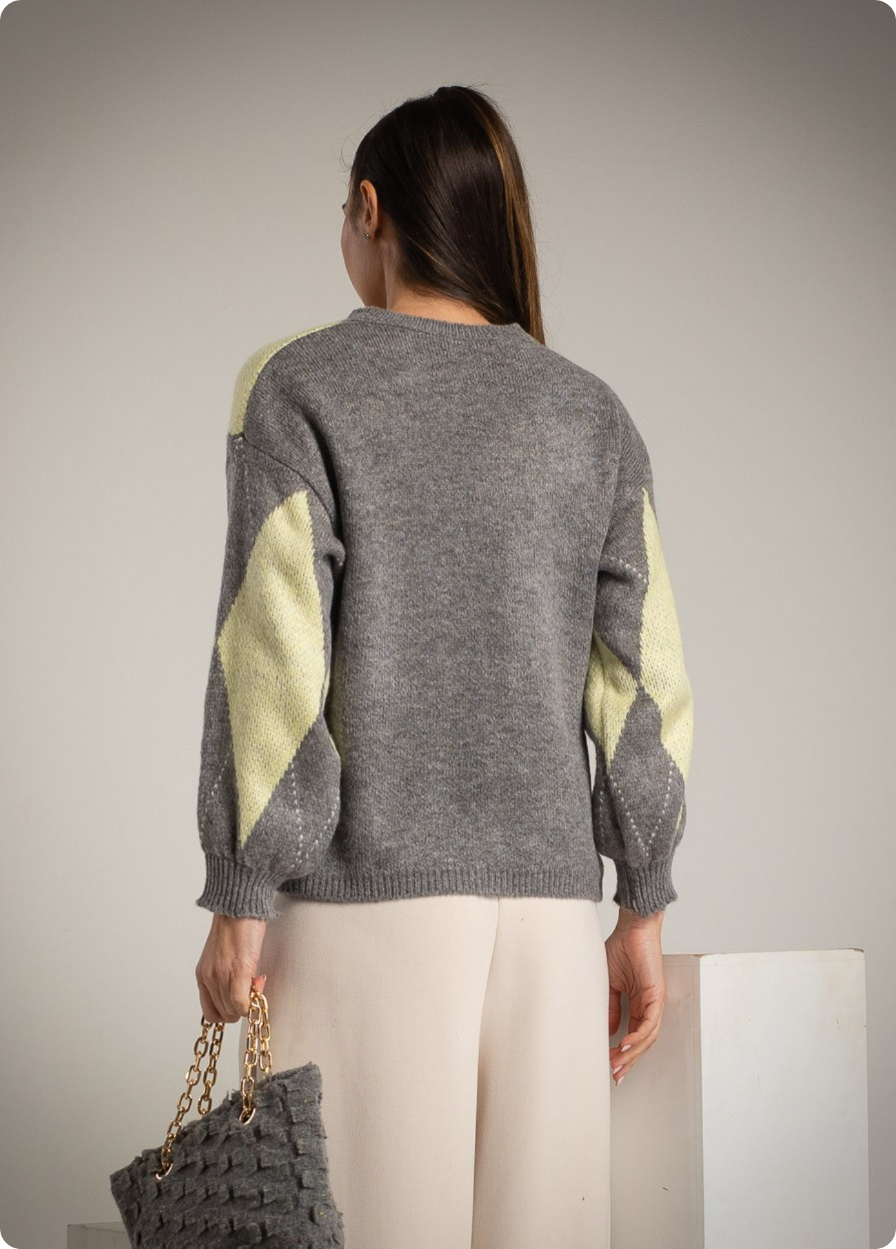 CAMISOLA BICOLOR DE LONSÂNGULOS - ALIBY