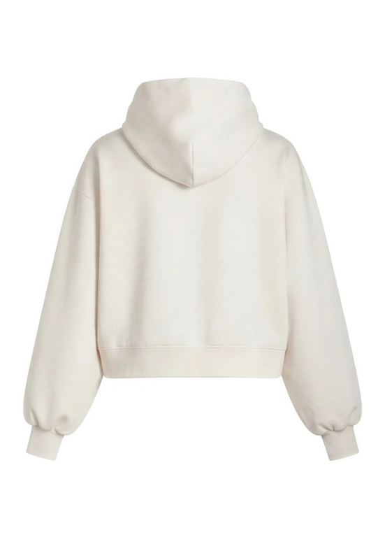 SWEATSHIRT SUAVE COM LENÇO ESTAMPADO LOGÓTIPO MARCA AO PESCOÇO - FOURSOUL