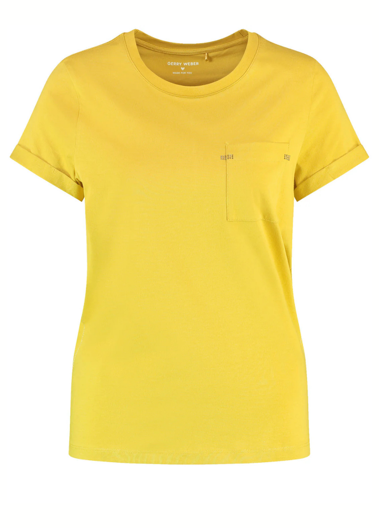 T-SHIRT ALGODÃO COM STRASS DECORATIVOS - GERRY WEBER