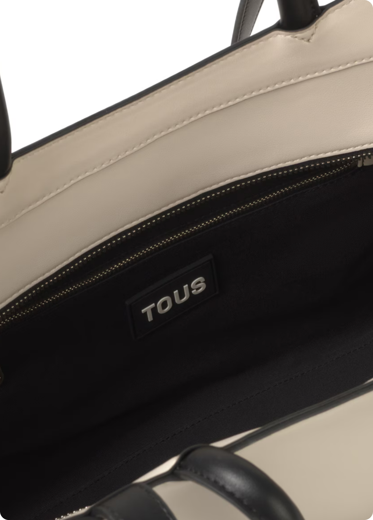 MALA CITY MÉDIA KAOS BEGE E PRETO - TOUS