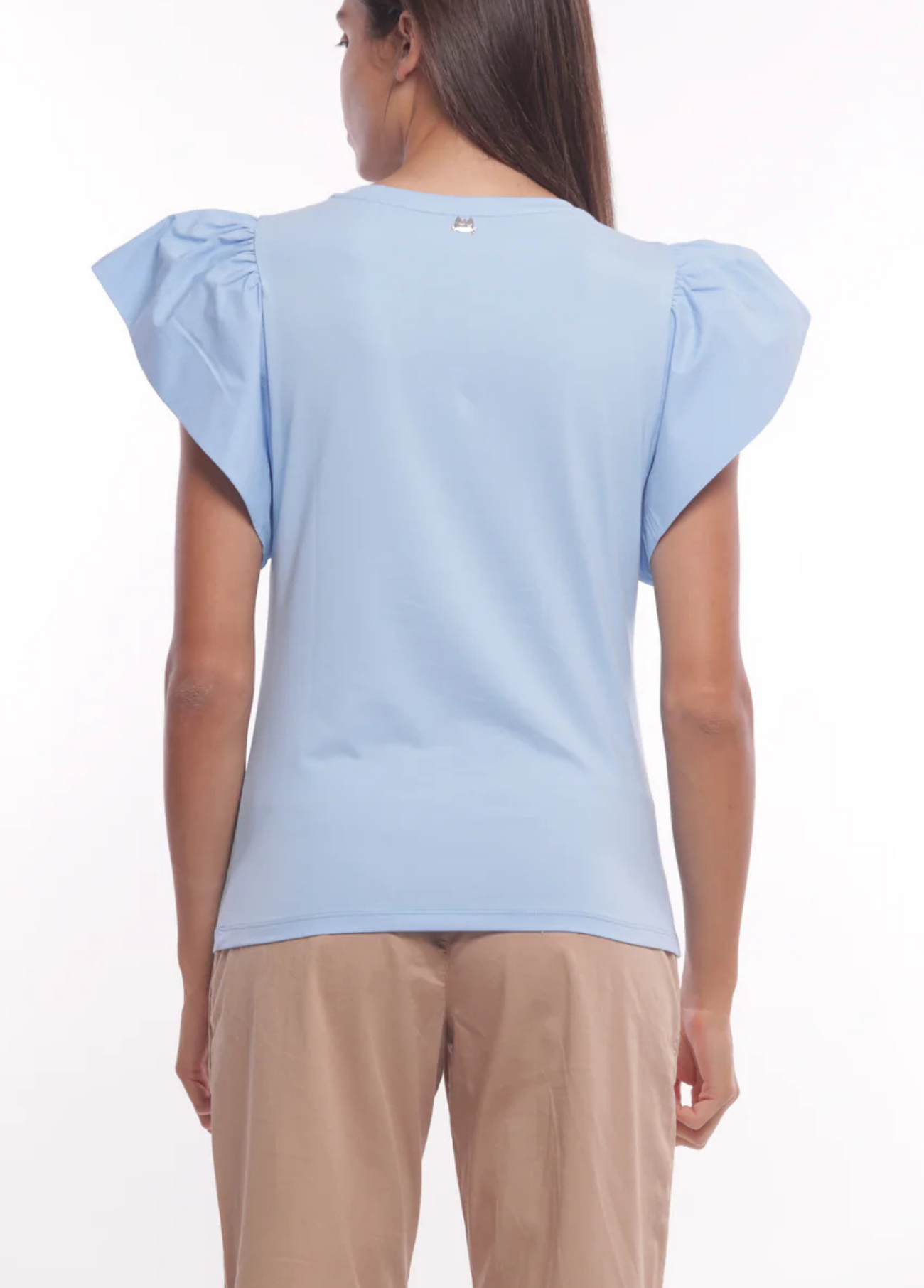 T-SHIRT COM MANGAS VOULANT - MIMI MUA