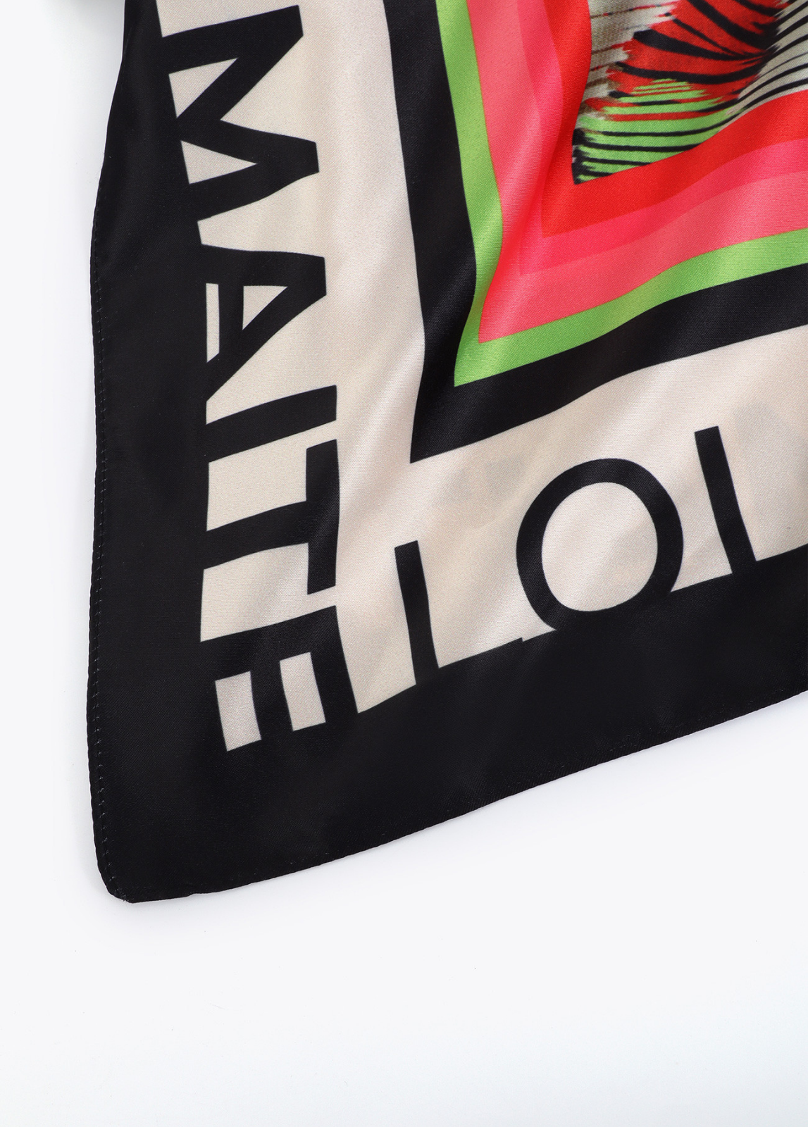 LENÇO EM CETIM ESTAMPADO MULTICOLOR - LOLA CASADEMUNT