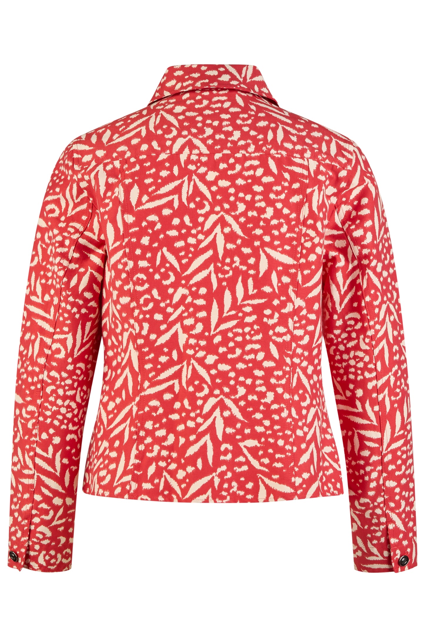 BLUSÃO ALGODÃO ESTAMPADO VERMELHO - BARBARA LEBEK