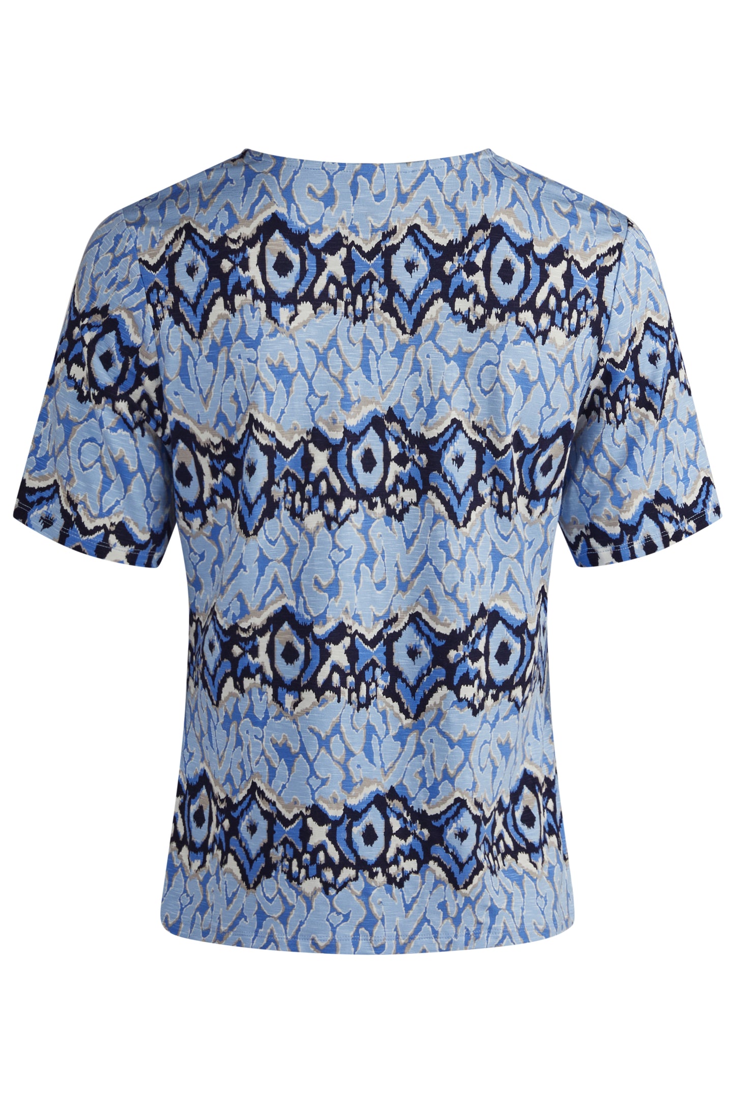 BLUSA ALGODÃO ESTAMPADO AZUL - BARBARA LEBEK