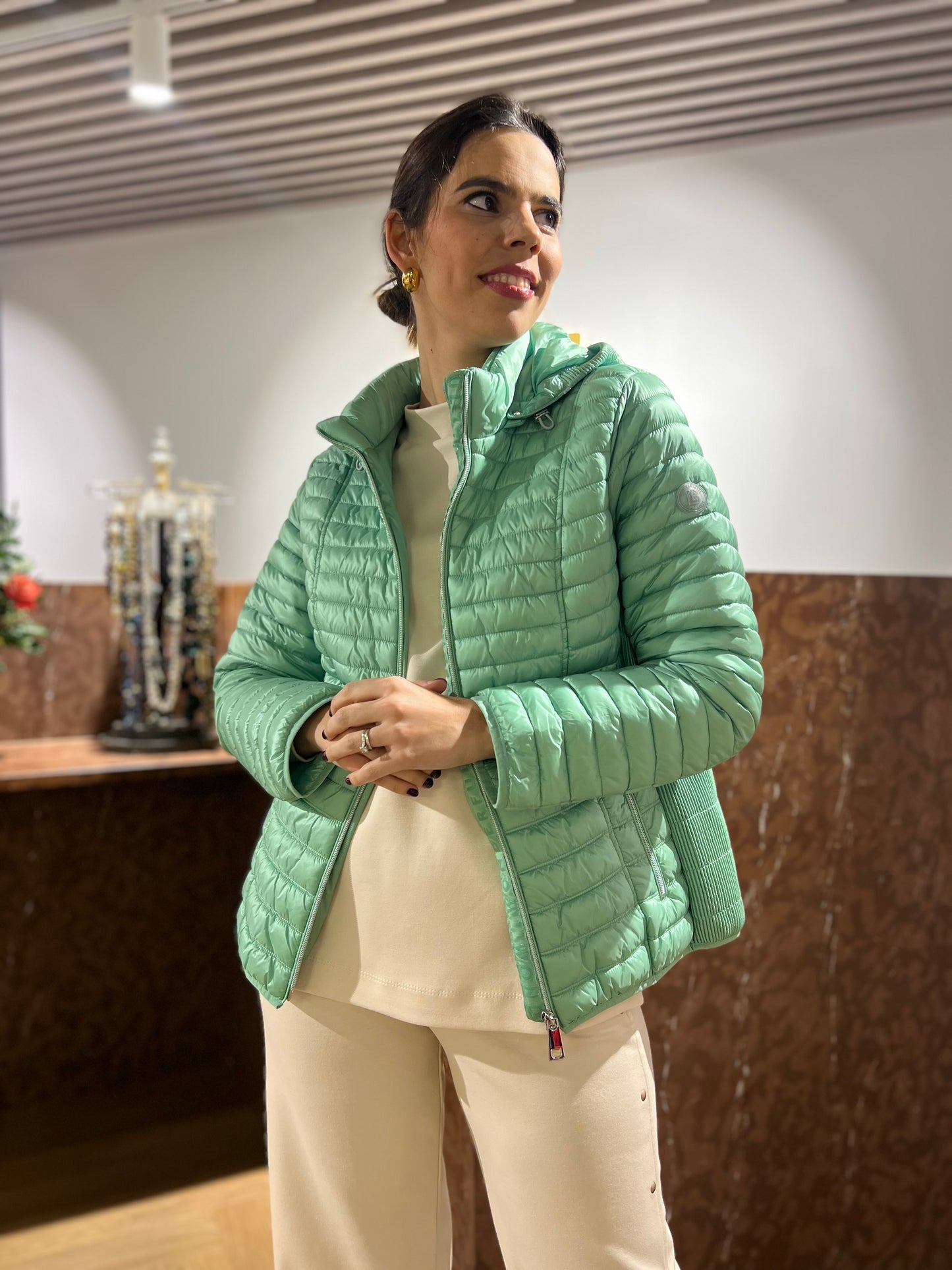PARKA ACOLCHOADA VERDE - BÁRBARA LEBEK