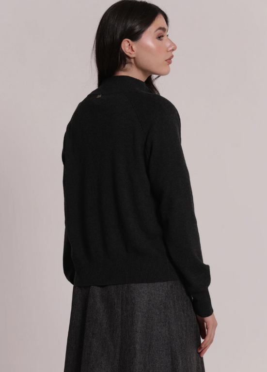 CARDIGAN DE MALHA COM BOTÕES E TORCIDOS - MIMI MUA