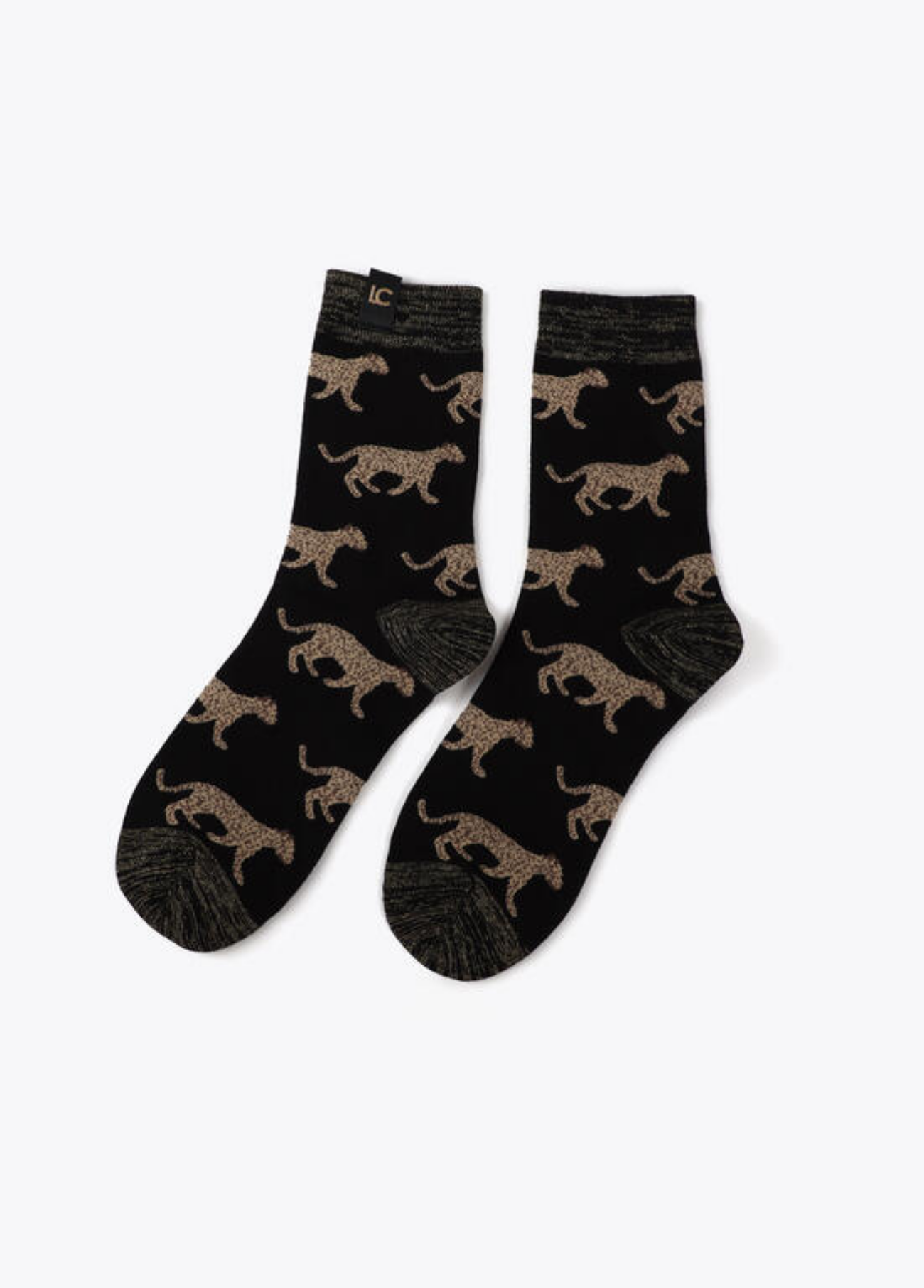 PACK MEIAS COM ESTAMPADO LEOPARDO - LOLA CASADEMUNT