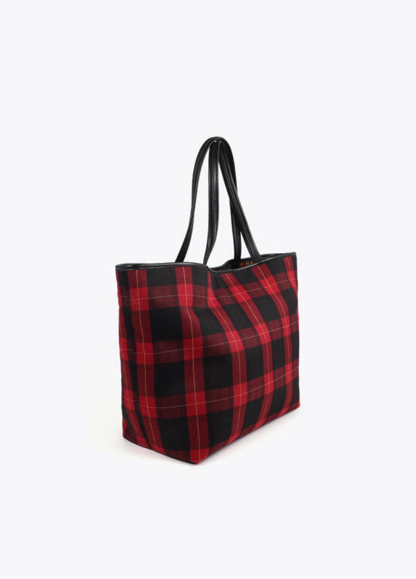 MALA SHOPPER EM XADREZ COM EMBLEMA - LOLA CASADEMUNT