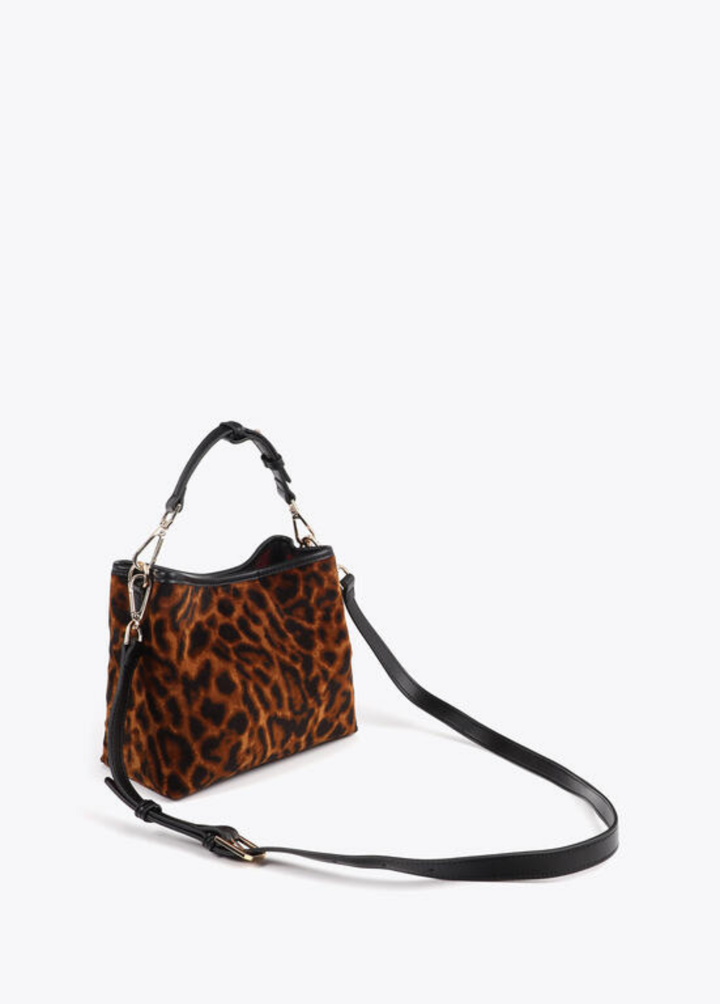 MALA LEOPARDO COM EMBLEMA LC - LOLA CASADEMUNT