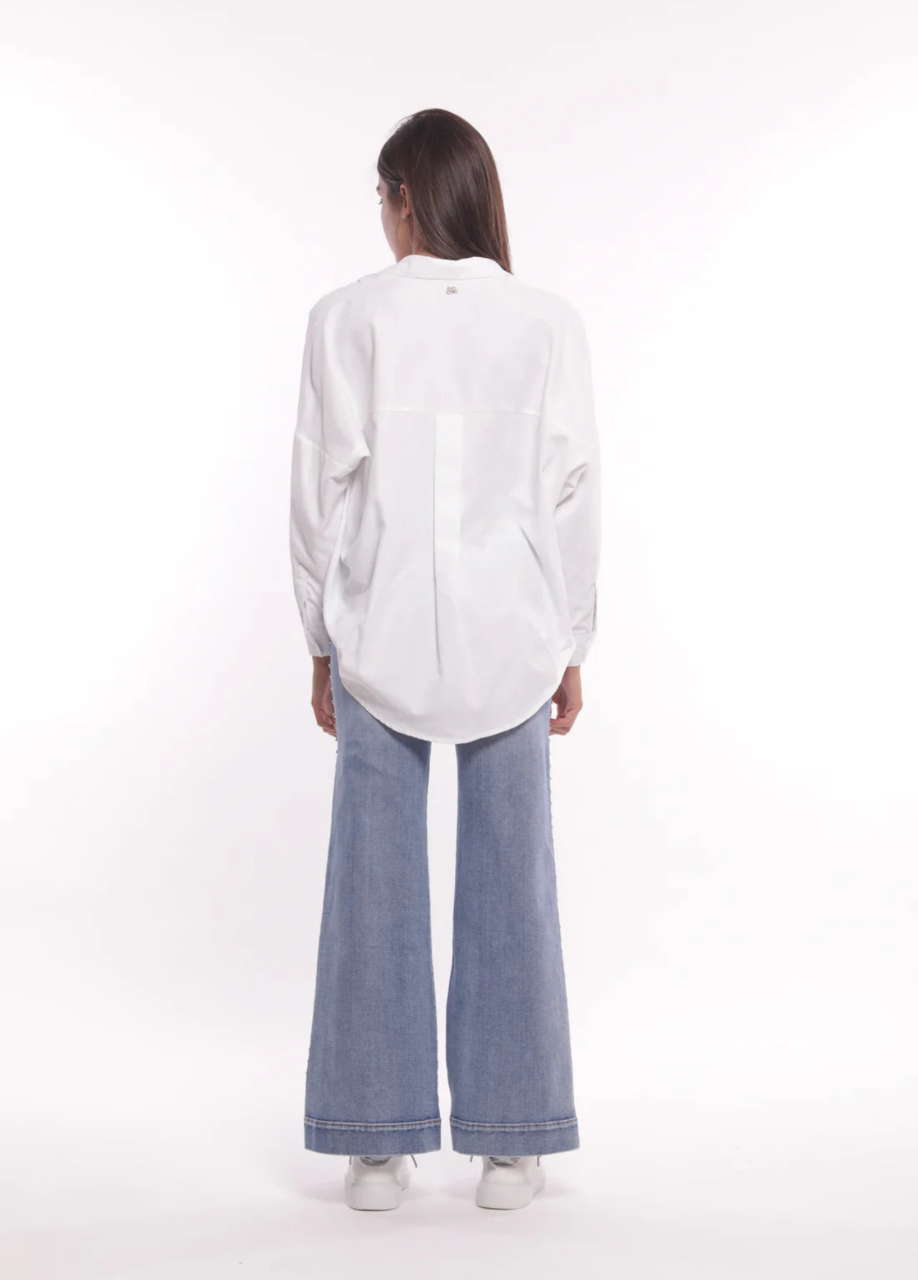CALÇAS JEANS PALAZZO - MIMI MUA