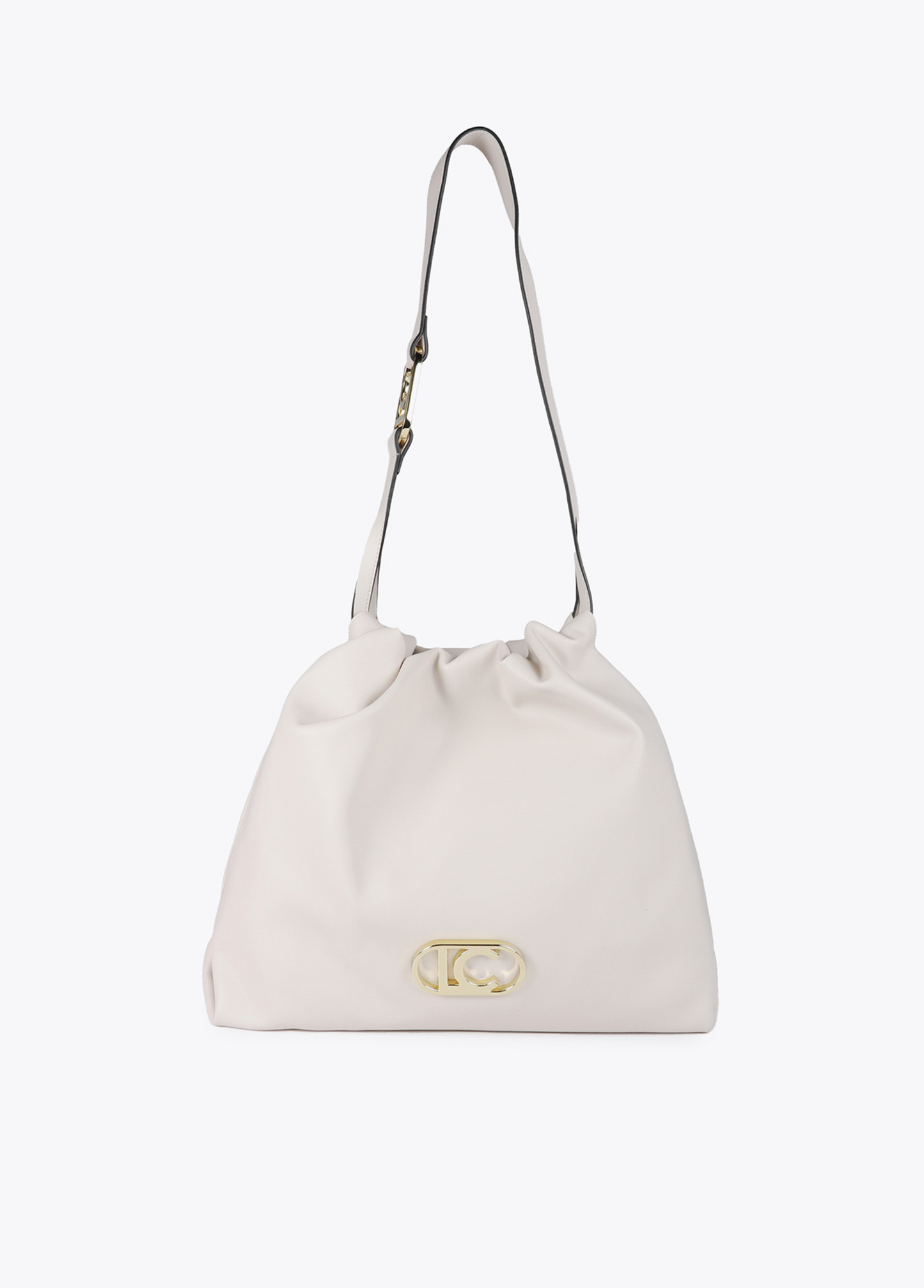 MALA SHOPPER EM ECOPELE COM LOGO OVAL - LOLA CASADEMUNT