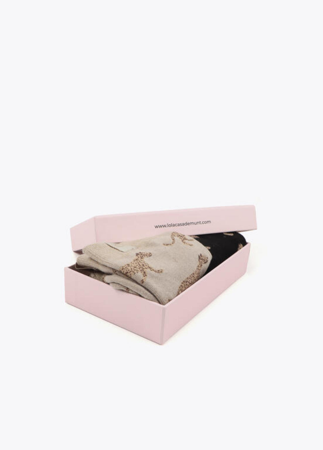 PACK MEIAS COM ESTAMPADO LEOPARDO - LOLA CASADEMUNT