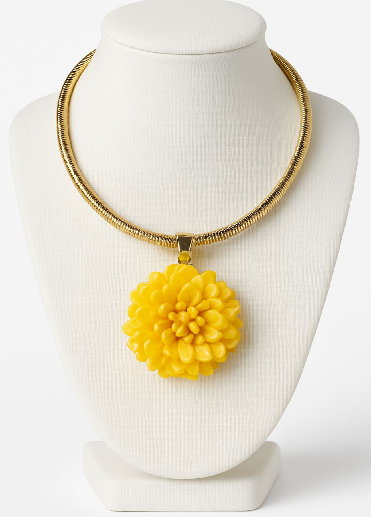 GARGANTILHA COM PENDENTE FLOR ACRÍLICA - ALIBY