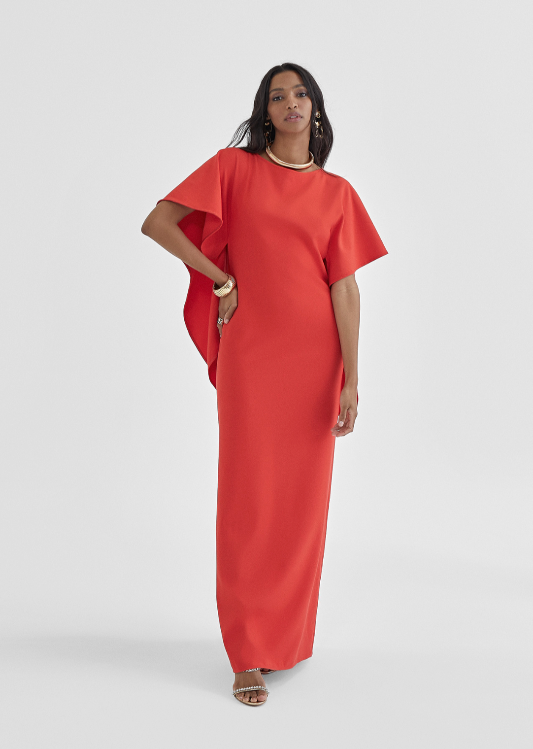 VESTIDO CAPA ABERTO NAS COSTAS - LOLA CASADEMUNT BY MAITE