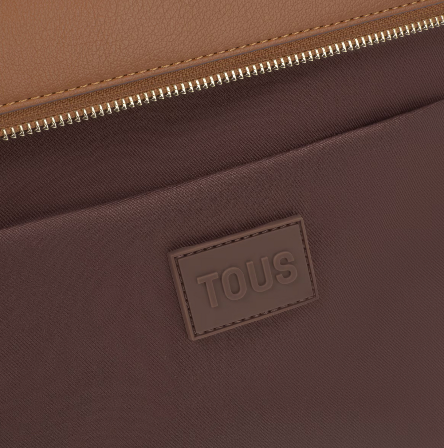 TOTE BAG GRANDE CAMEL BLOOM - TOUS
