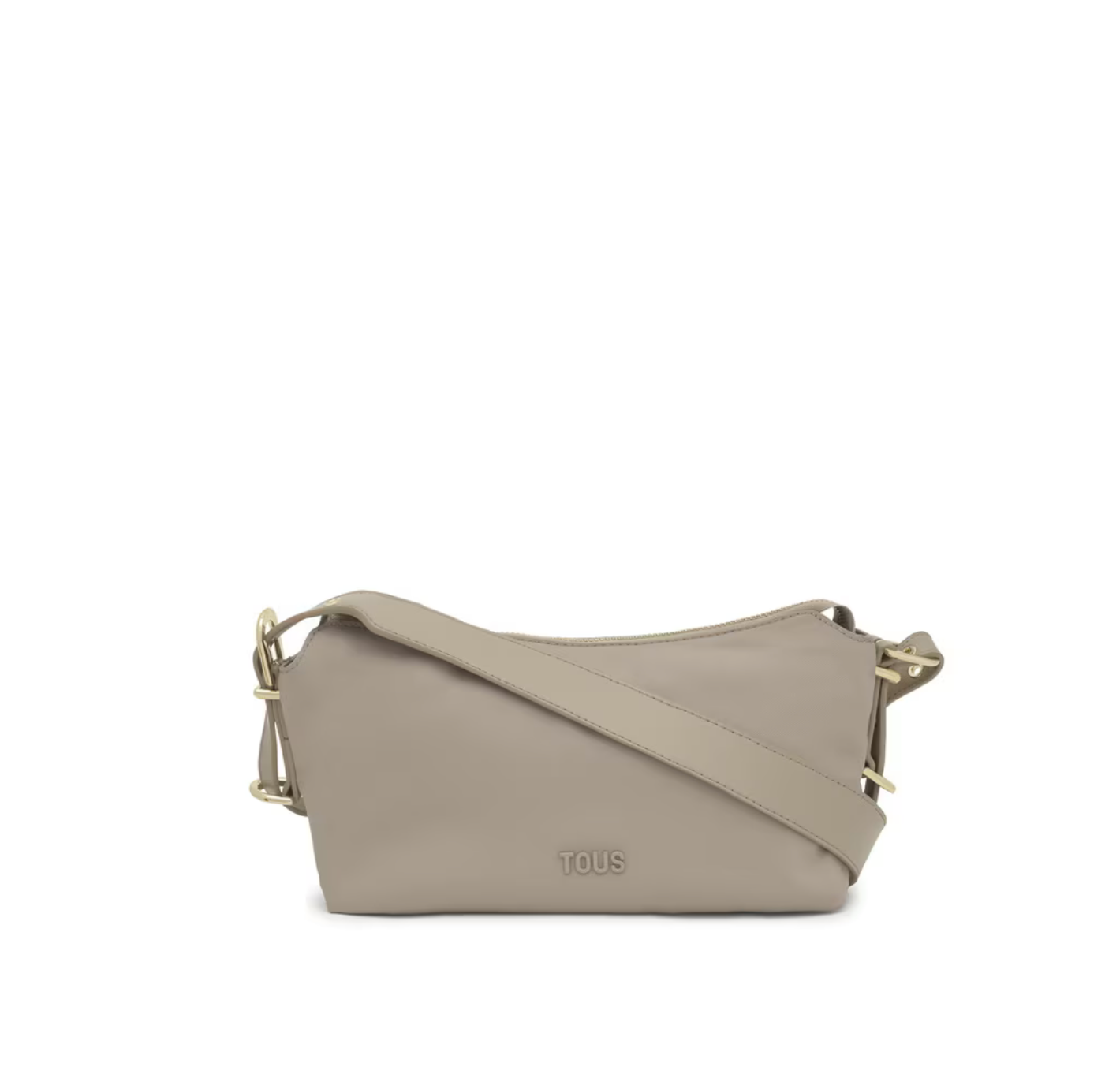 MALA DE TIRACOLO PEQUENA TAUPE BUCKLES SOFT - TOUS