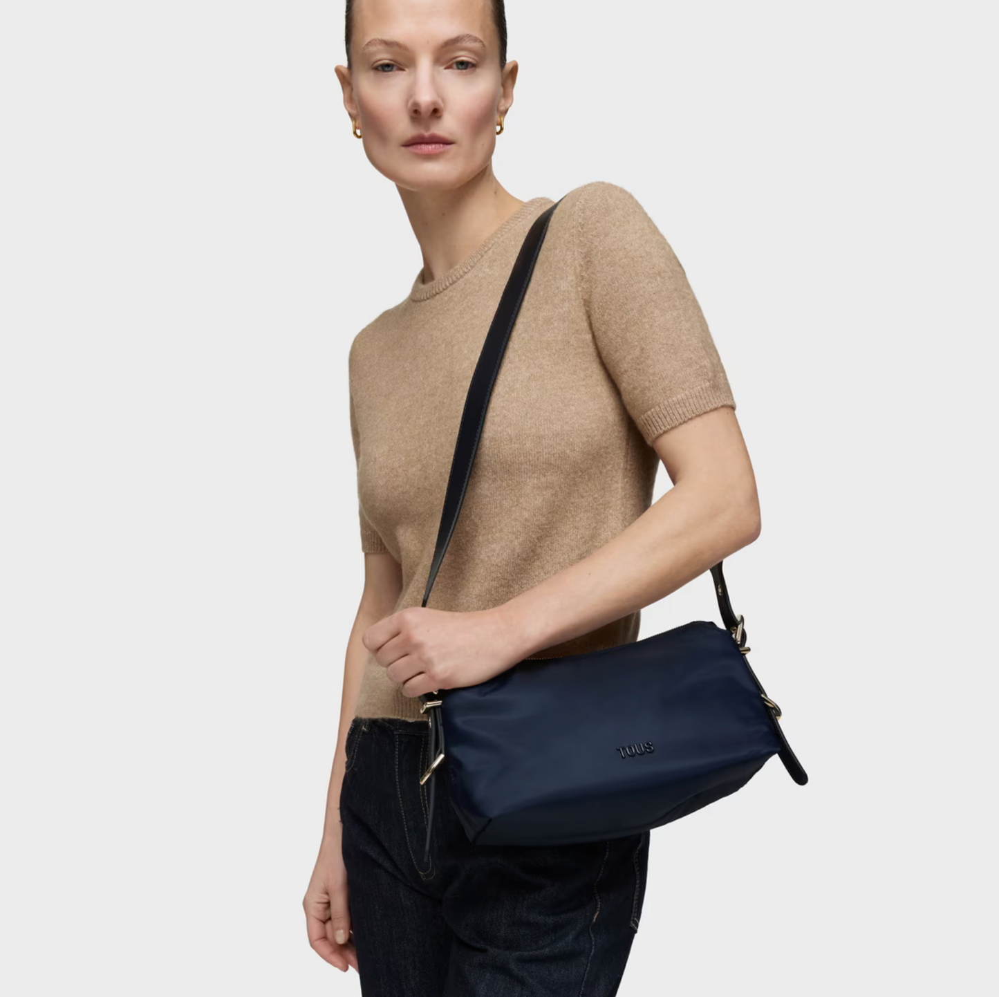 MALA DE TIRACOLO PEQUENA BUCKLES SOFT AZUL MARINHO - TOUS