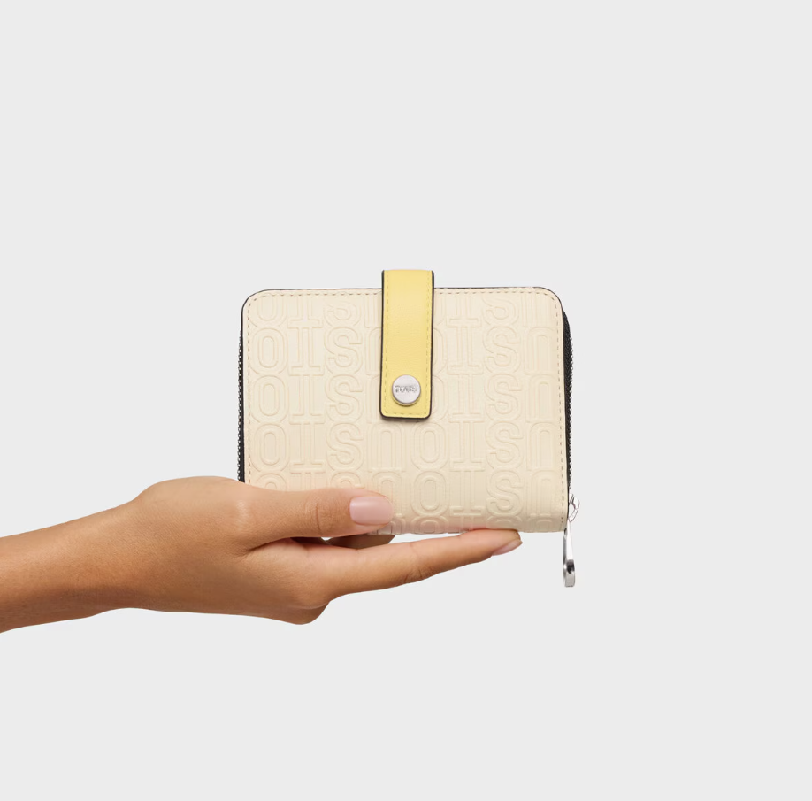 CARTEIRA BEGE URBANA LOGO - TOUS