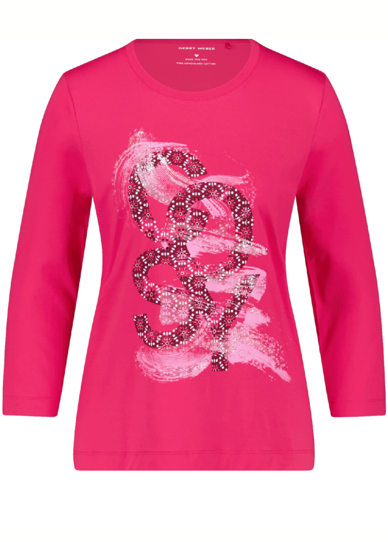 BLUSA MANGA 3/4 COM ESTAMPA FRONTAL - GERRY WEBER