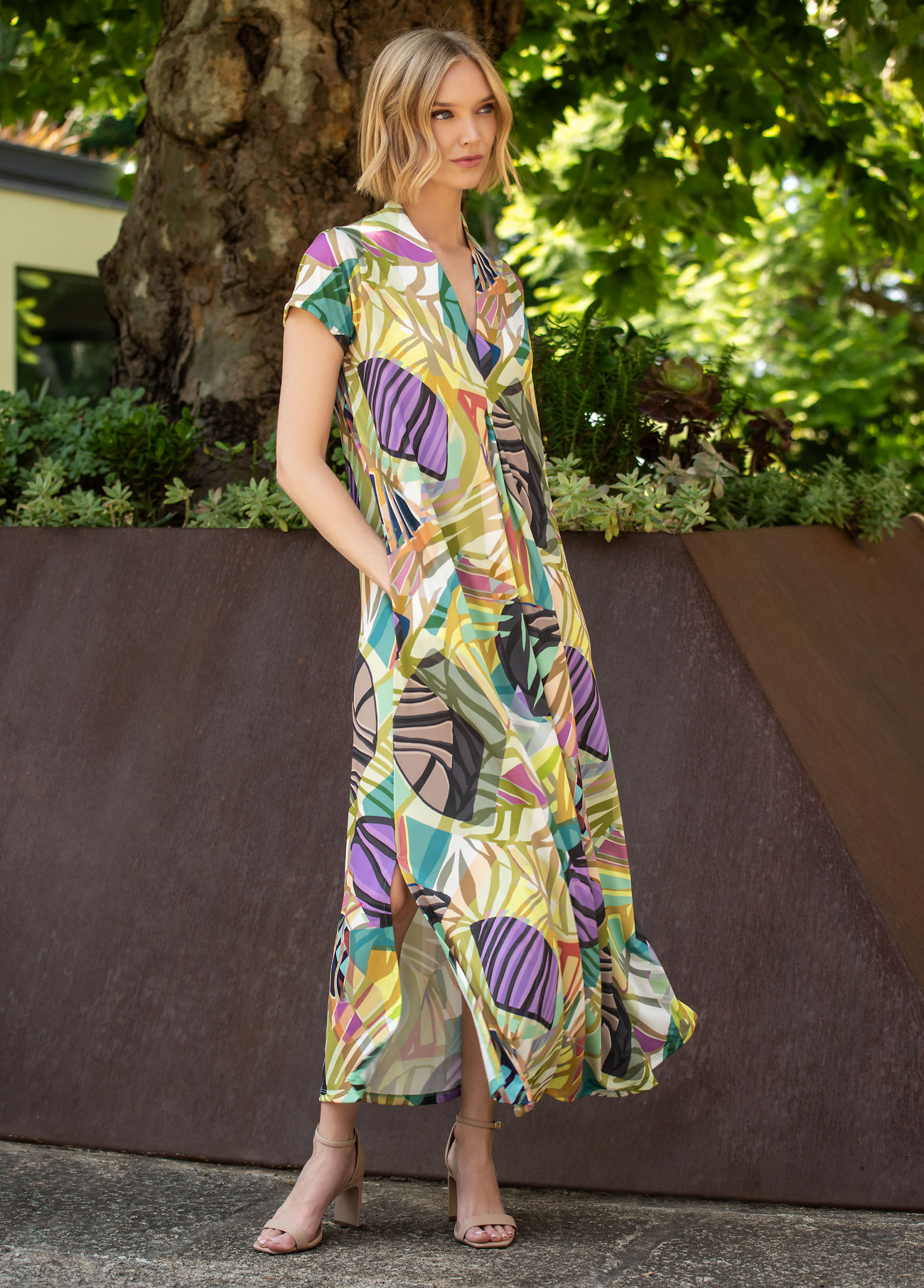VESTIDO ESTAMPADO EM MALHA FRIA - SCUSI