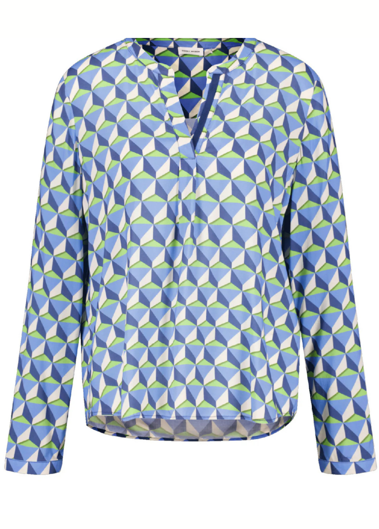 BLUSA ESTAMPADO GRÁFICO AZUL E VERDE - GERRY WEBER