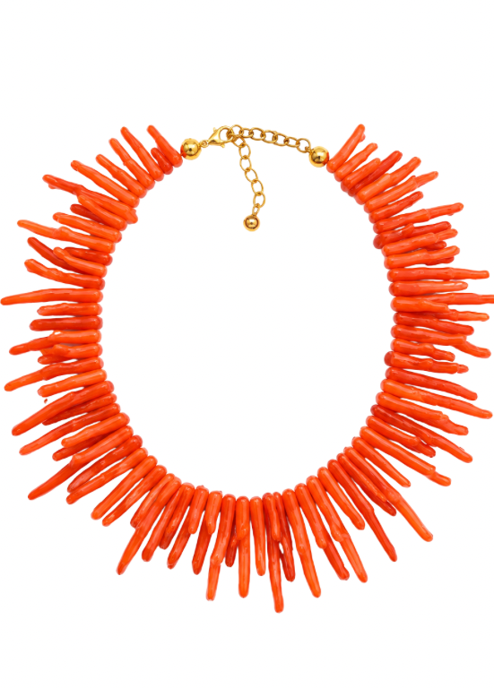 COLAR CORAL VERMELHO - ALIBY