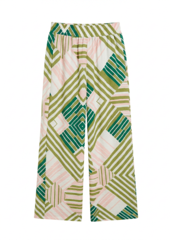 CONJUNTO GEOMÉTRICO VERDE E ROSA - ALIBY