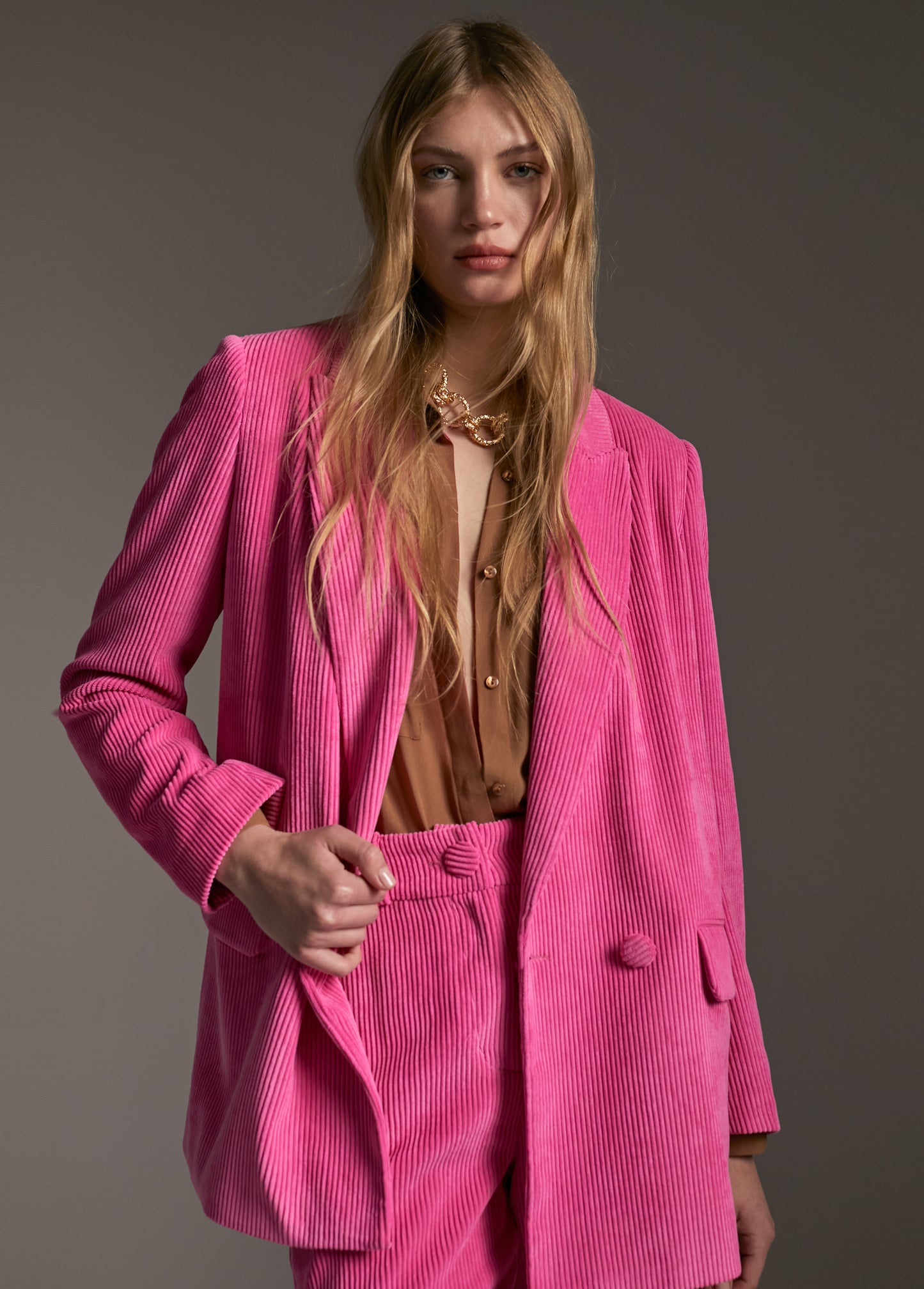 BLAZER BOMBAZINE ROSA - LOLA CASADEMUNT