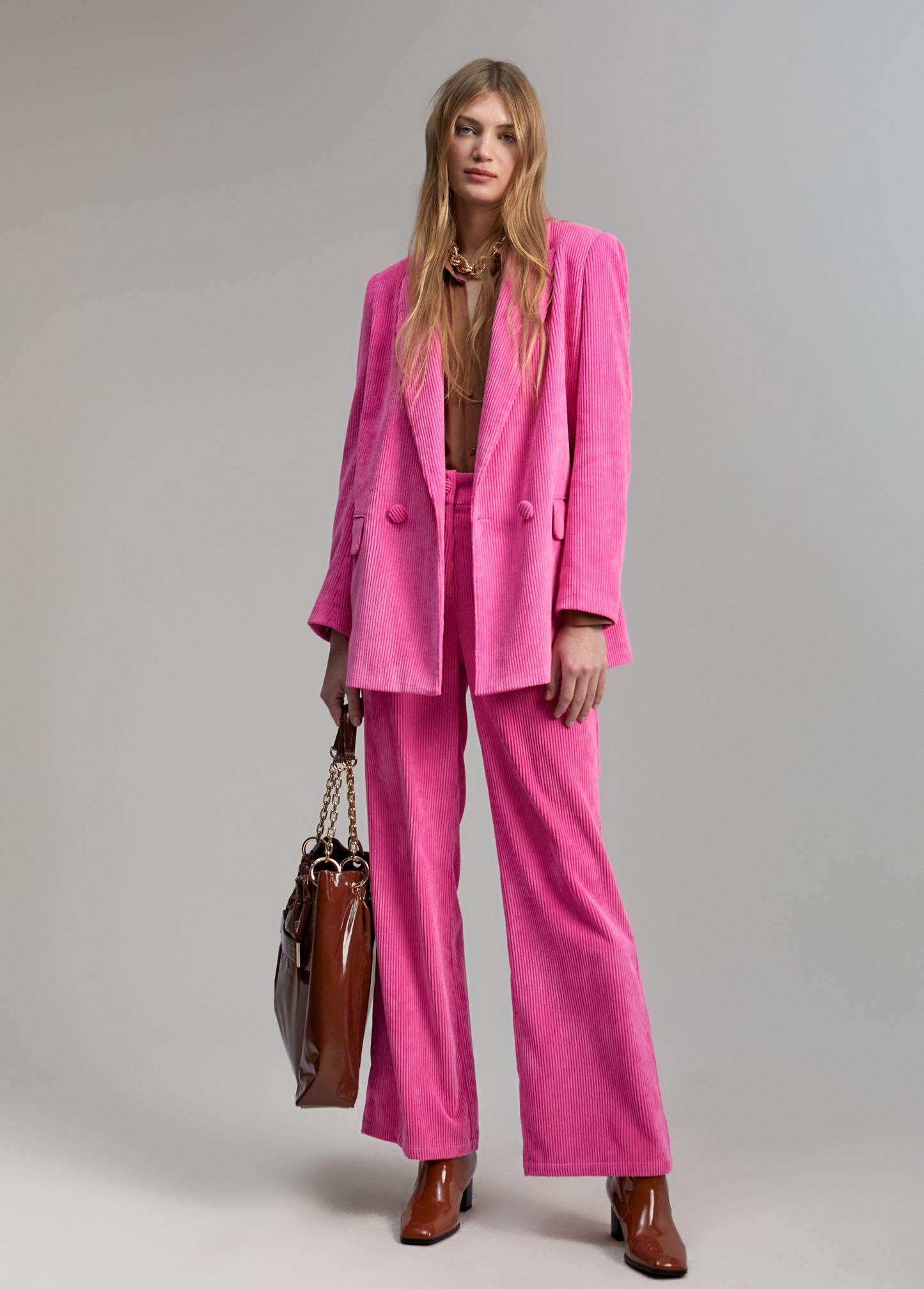 BLAZER BOMBAZINE ROSA - LOLA CASADEMUNT