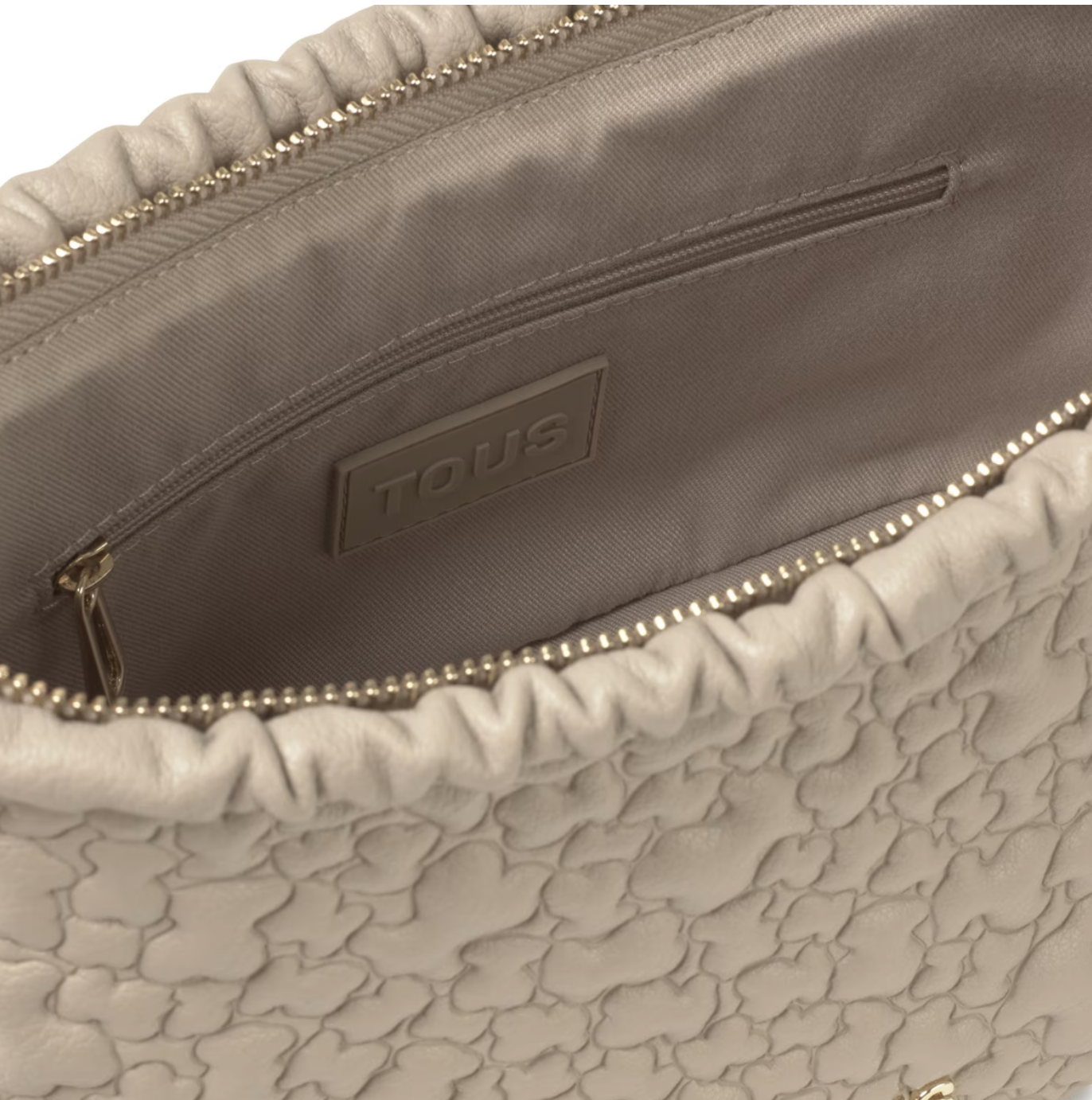 MALA TIRACOLO MÉDIA PUFFY BEAR TAUPE - TOUS