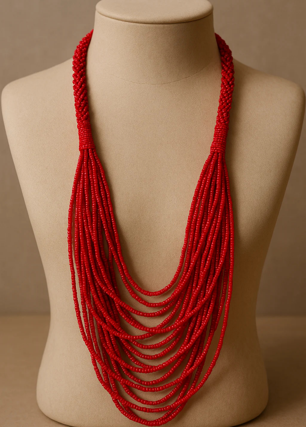 COLAR MISSANGAS VERMELHO - ALIBY