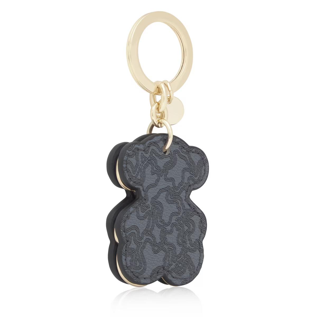 PORTA-CHAVES PRETO TRIPLE BEAR - TOUS