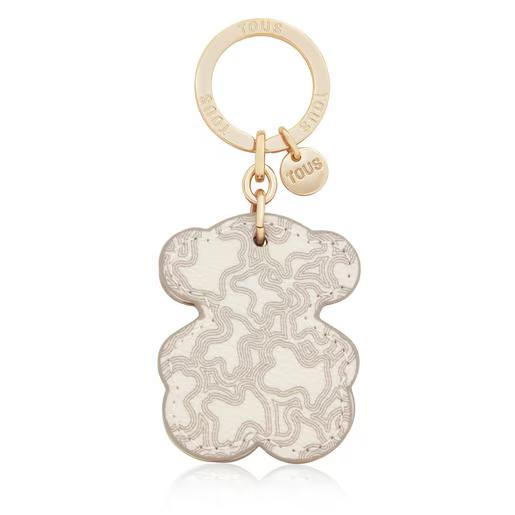 PORTA-CHAVES BEGE TRIPLE BEAR - TOUS