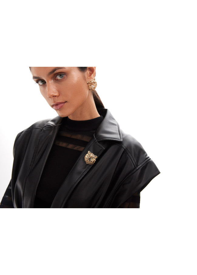 BROCHE CABEÇA DE TIGRE - LOLA CASADEMUNT